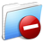 Aqua Stripped Folder Private Icon
